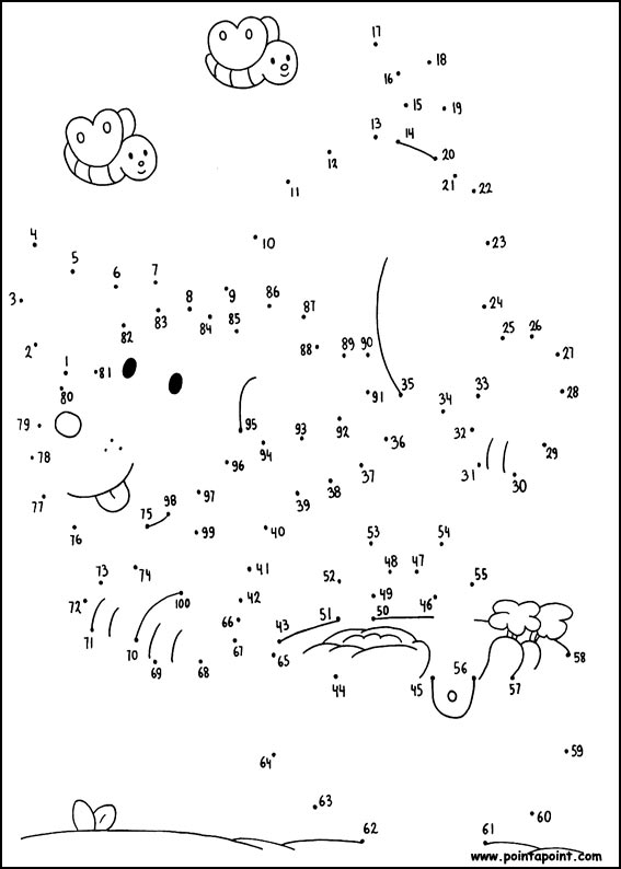 jeu du dessin par points à colorier