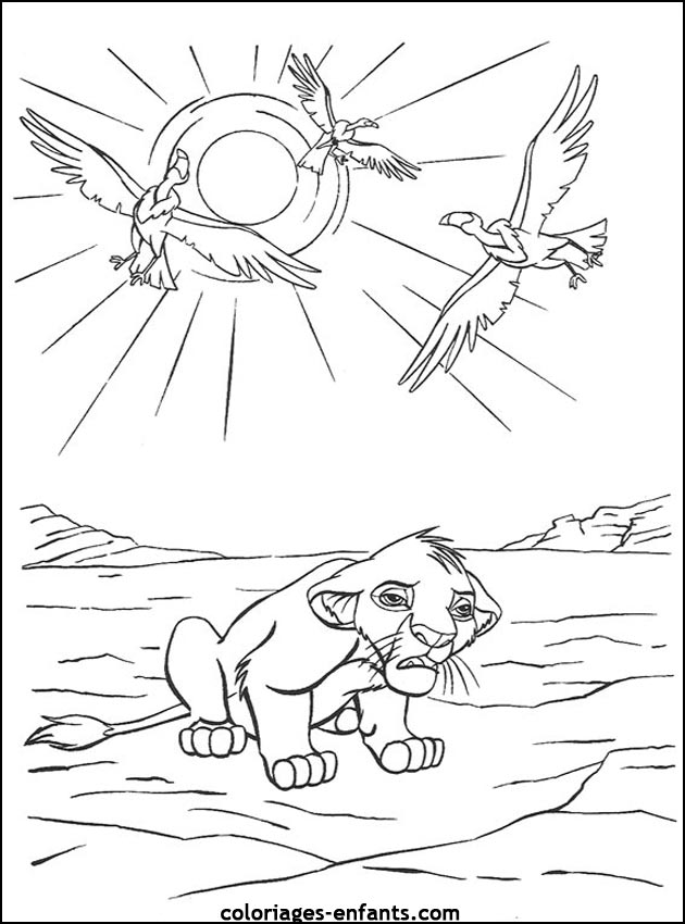 Coloriages de lions