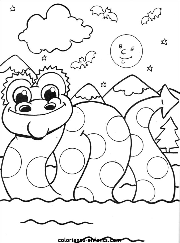 coloriage de serpent sur coloriages-enfants.com