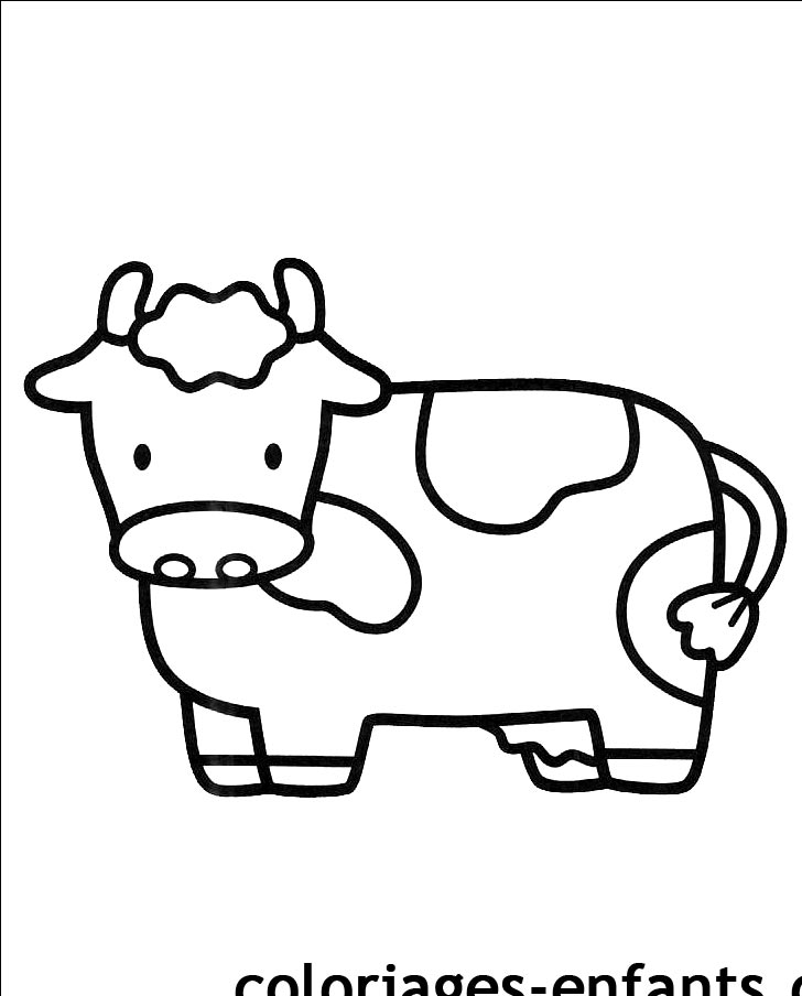 Coloriage de vaches sur coloriages-enfants