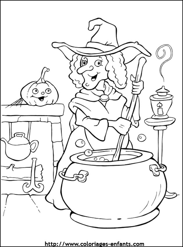 Coloriage d'halloween à imprimer sur coloriagesenfants.com