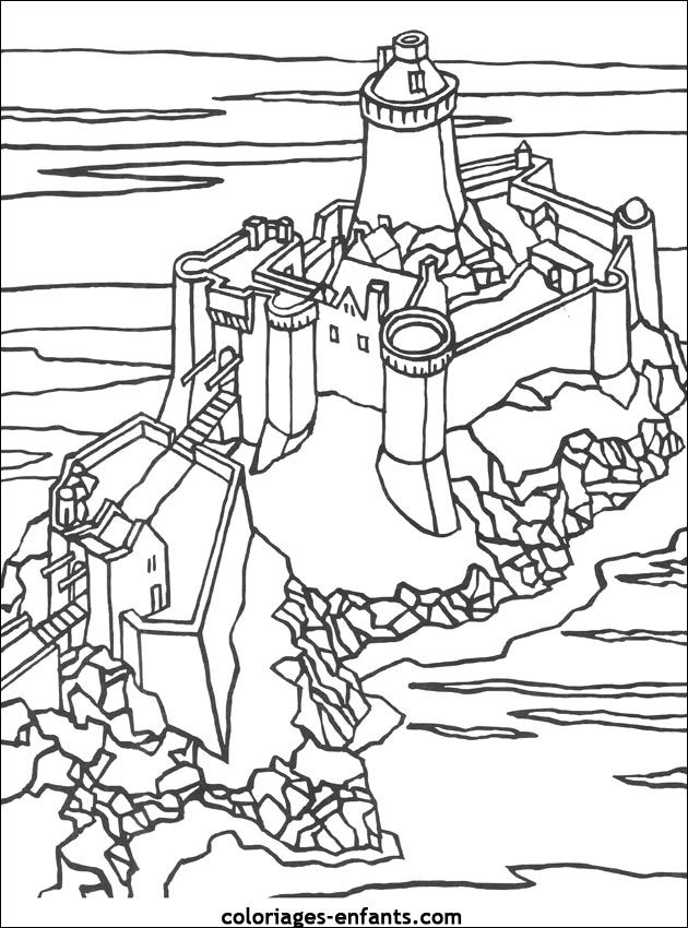 Coloriage A Imprimer De Chateau