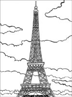 Coloriages de la tour Eiffel