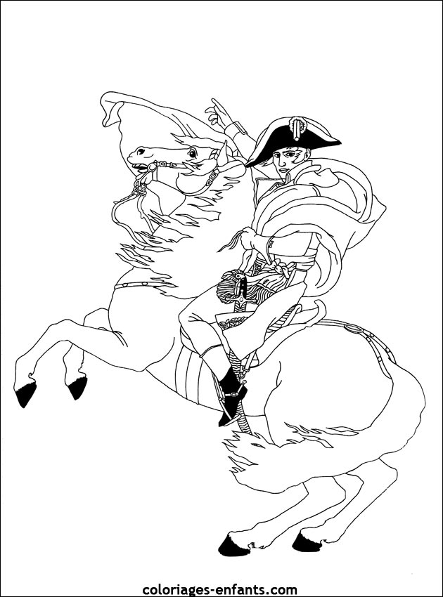 napleon coloring pages - photo #8