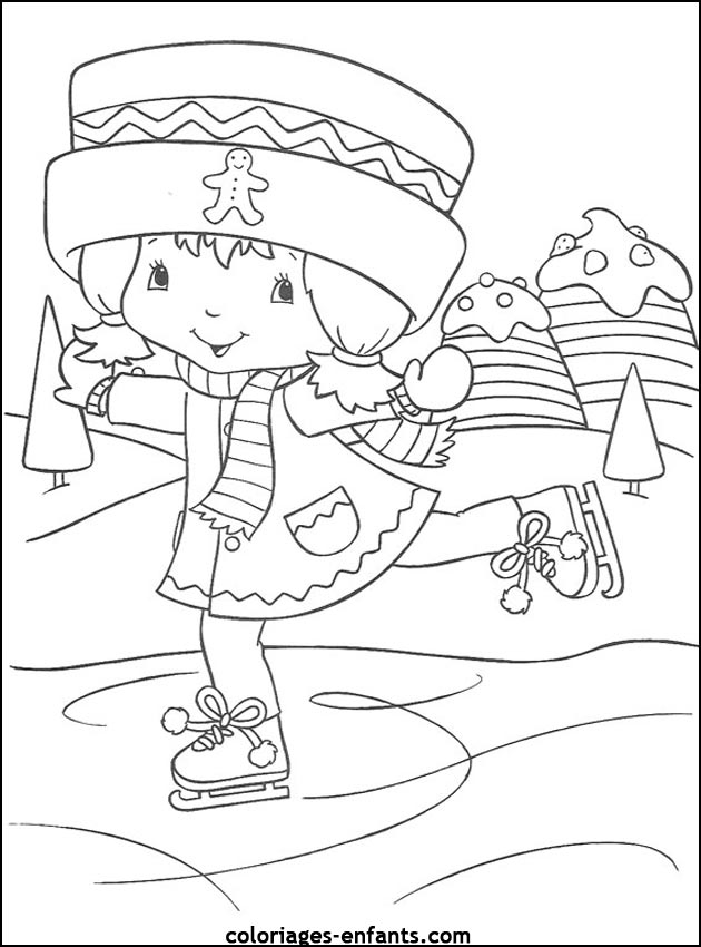 Les coloriages d'patinage sur  coloriages-enfants.com