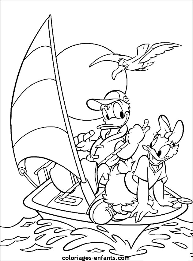 Les Coloriages de bateaux à imprimer sur Coloriagesenfants.com