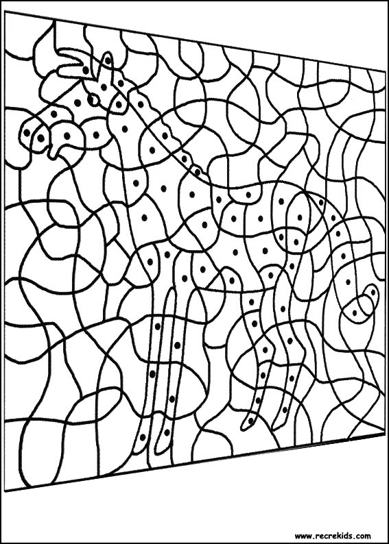 jeu du coloriage magique  imprimer