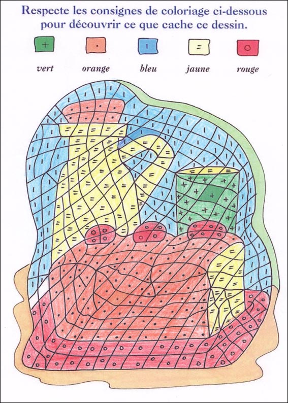 solution des coloriages magiques