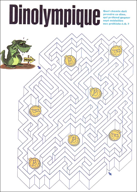 Jeu du labyrinthe à imprimer