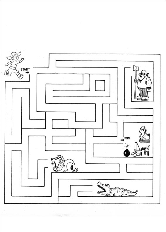 Jeu du labyrinthe à imprimer