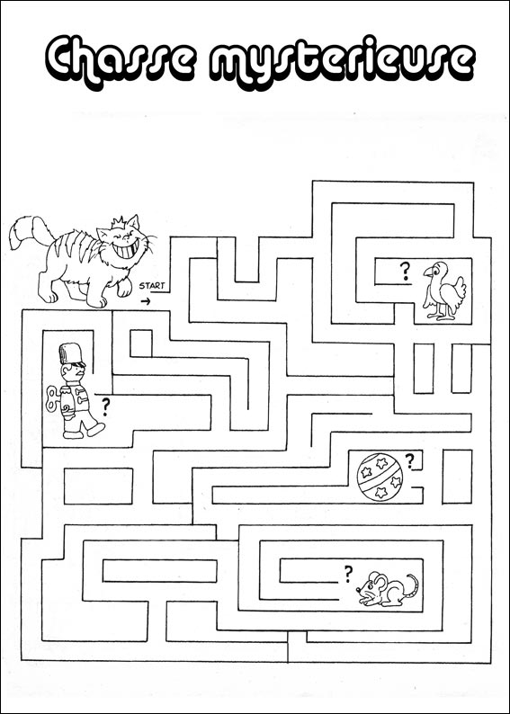 Jeu du labyrinthe à imprimer