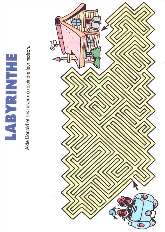 Jeu du labyrinthe à imprimer