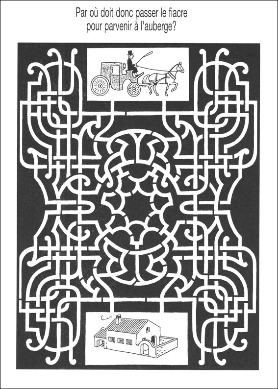 Jeu du labyrinthe à imprimer