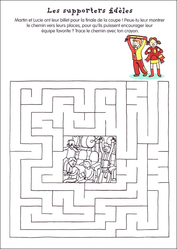 Jeu du labyrinthe à imprimer