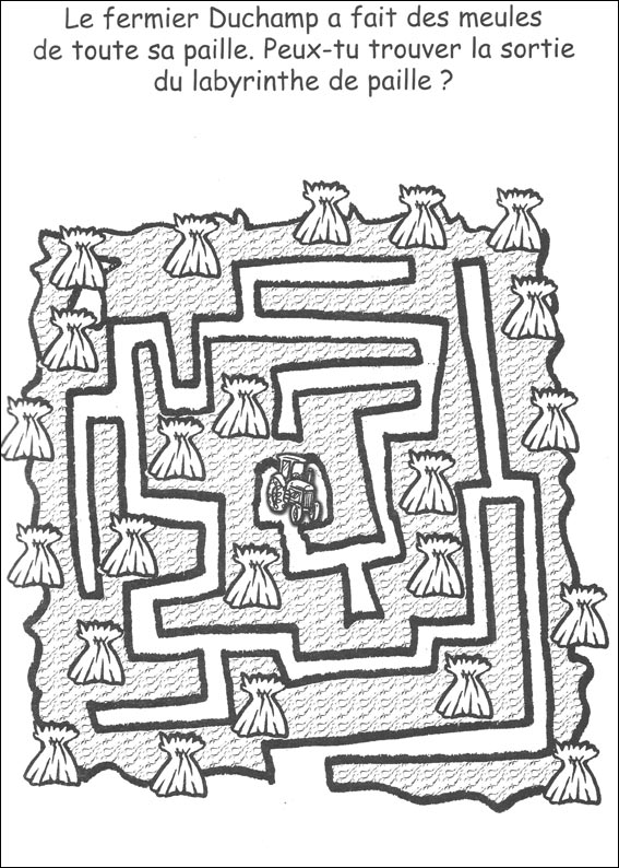 Jeu du labyrinthe à imprimer