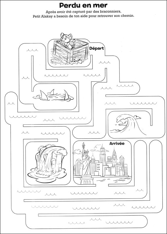 Jeu du labyrinthe à imprimer