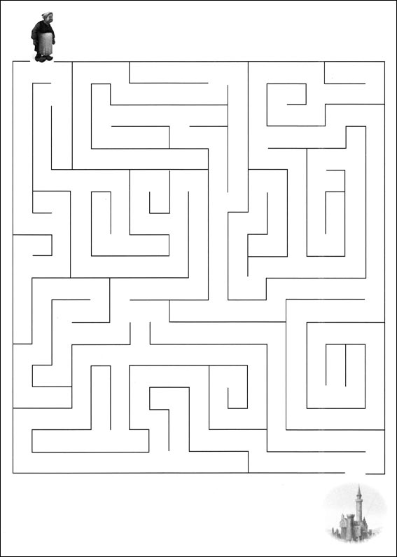 Jeu du labyrinthe à imprimer