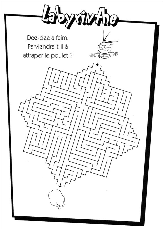 Jeu du labyrinthe à imprimer