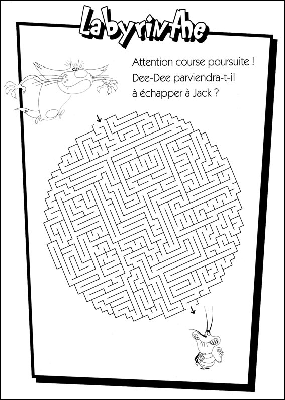 Jeu du labyrinthe à imprimer