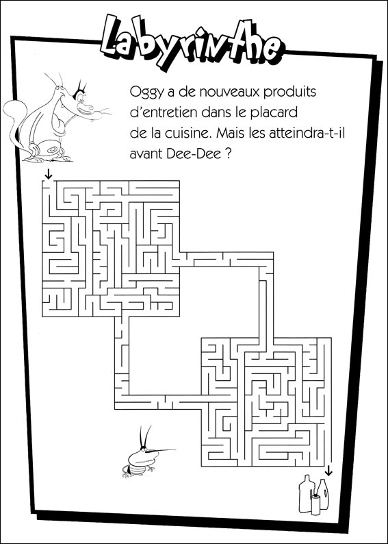 Jeu du labyrinthe à imprimer