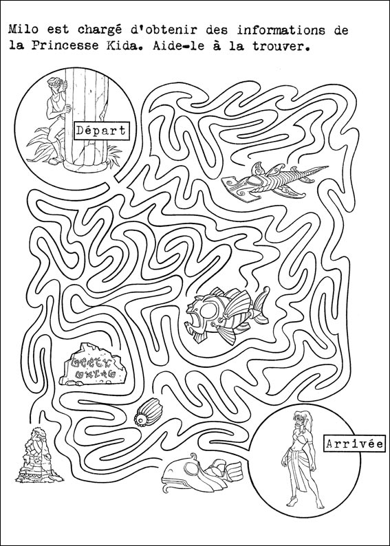 Jeu du labyrinthe à imprimer