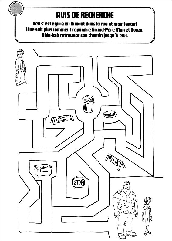 Jeu du labyrinthe à imprimer