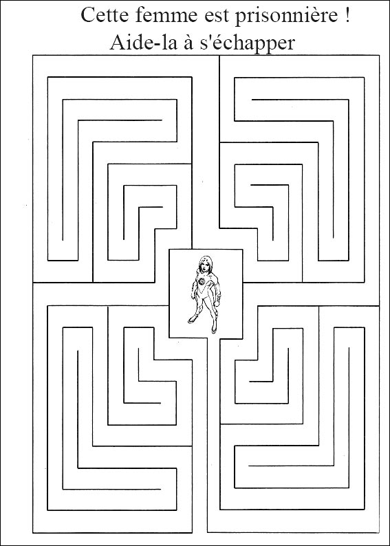 Jeu du labyrinthe à imprimer