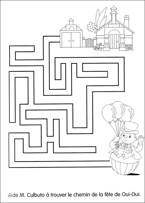 Jeu du labyrinthe à imprimer