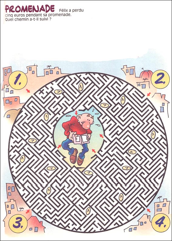 Jeu du labyrinthe à imprimer