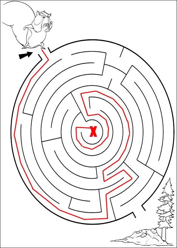 solution du Labyrinthe  imprimer