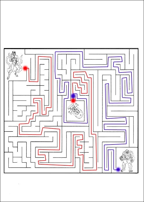 solution du Labyrinthe  imprimer