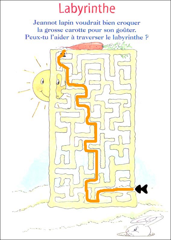 solution du Labyrinthe  imprimer