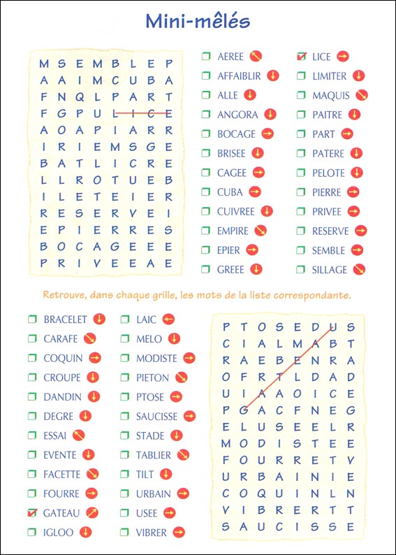 Jeu du mot mystère à imprimer