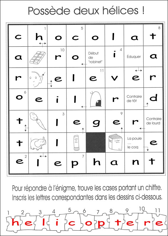 solution des Mots flchs