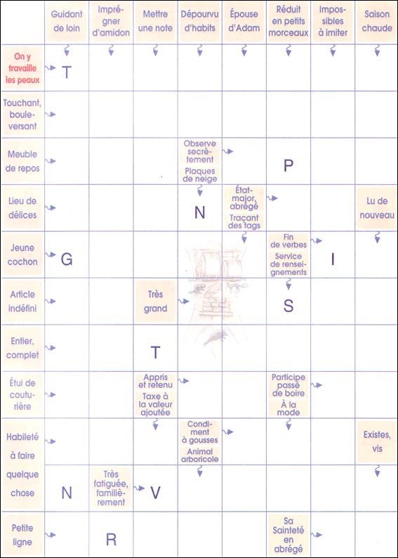 mots fléchés à imprimer
