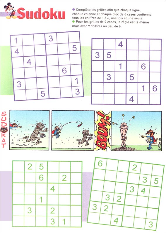 Jeux du sudoku  imprimer