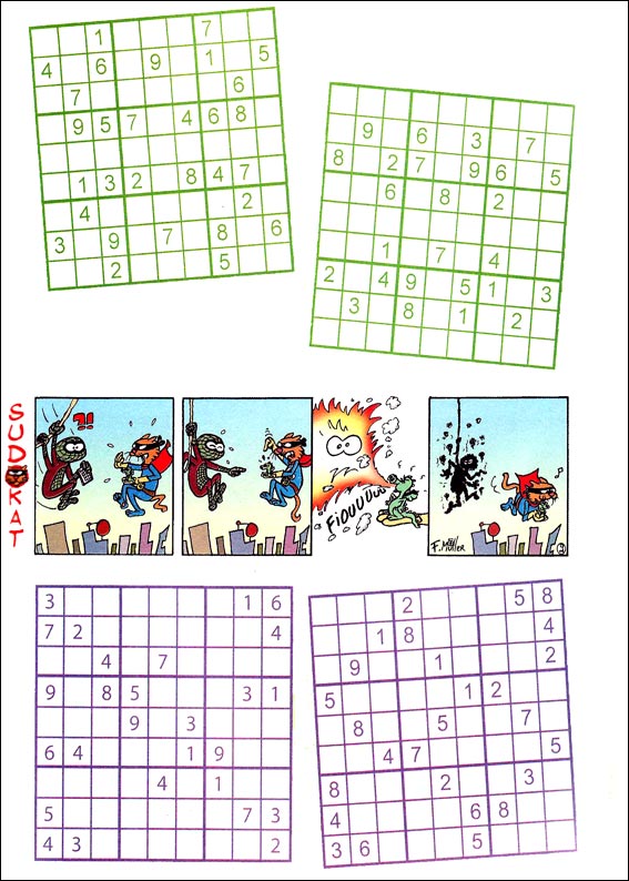 Jeux du sudoku  imprimer