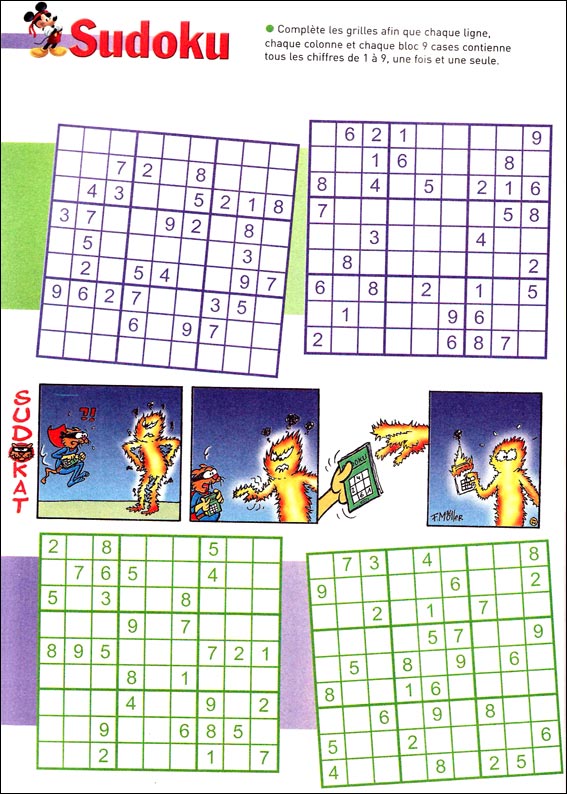 Jeux du sudoku  imprimer