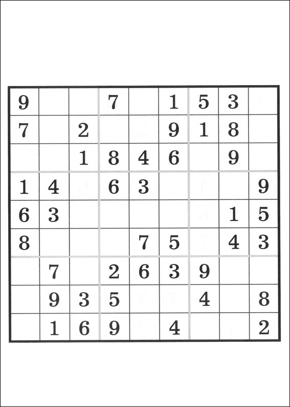 Jeux du sudoku  imprimer