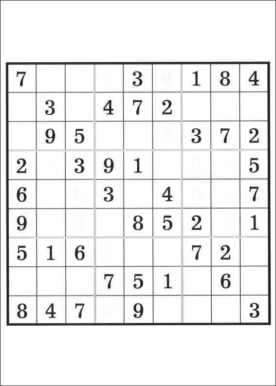 Jeux du sudoku  imprimer