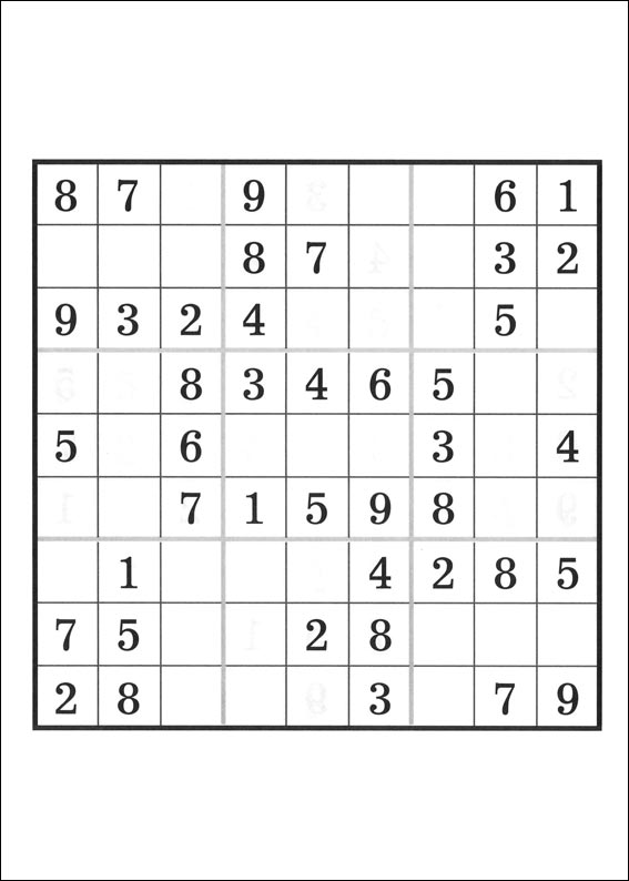 Jeux du sudoku  imprimer