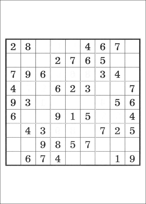 Jeux du sudoku  imprimer