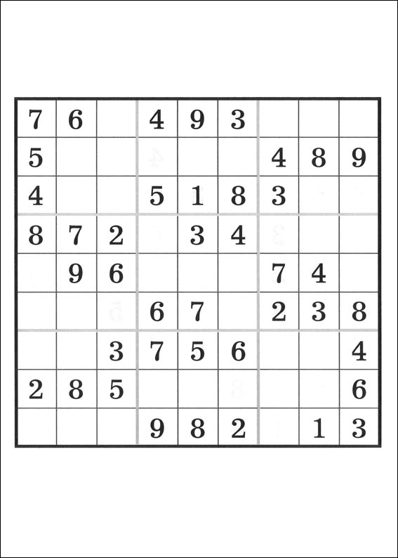 Jeux du sudoku  imprimer