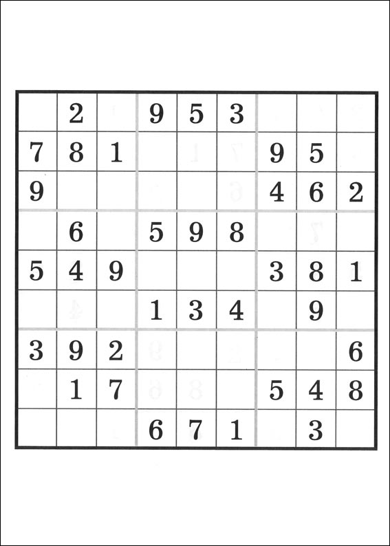 Jeux du sudoku  imprimer