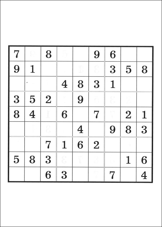 Jeux du sudoku  imprimer