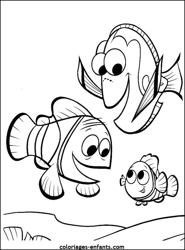 coloriage de poisson - dessin d'animaux à imprimer pour enfant