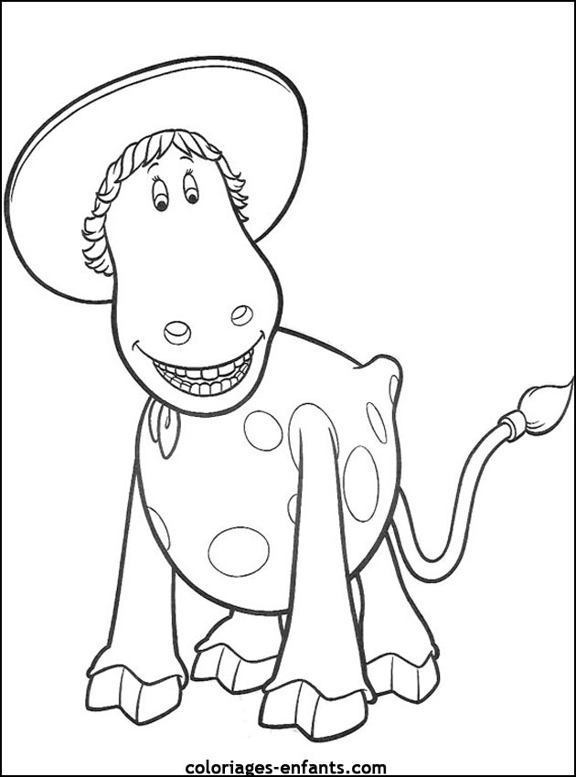 coloriage de vache - dessins d'animaux à imprimer pour enfant