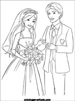 Coloriage de mariage