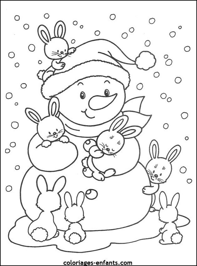 Coloriage de Noël à imprimer sur coloriagesenfants.com