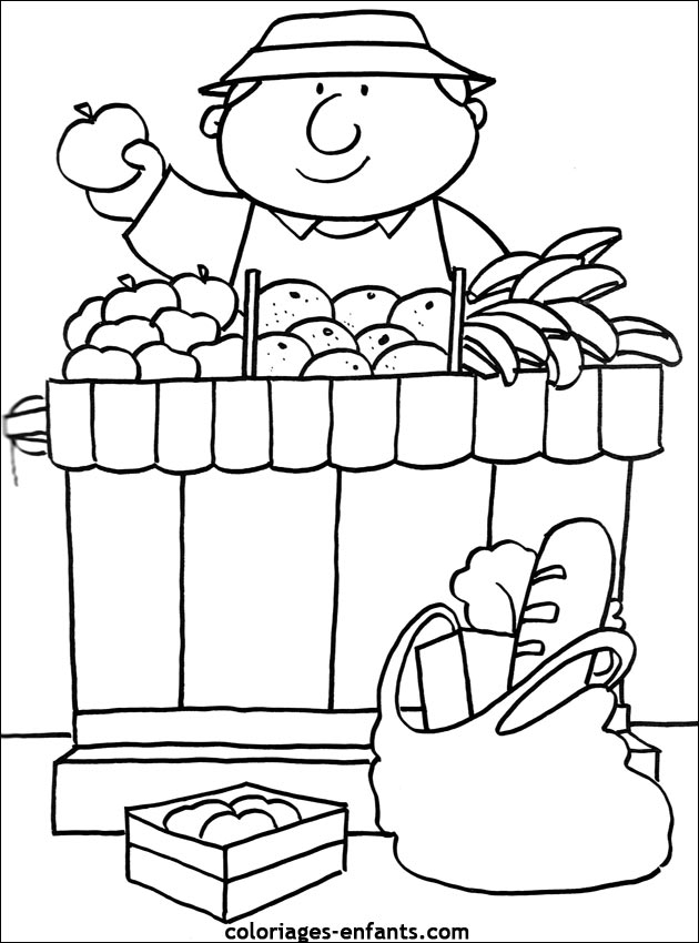 Coloriage De Fruits Et Legumes